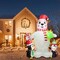 5.9FT Christmas Decoration Inflatable Snowman LED Light Up Garden Xmas